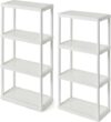 Gracious Living 4 Shelf Light Duty Storage Unit, White