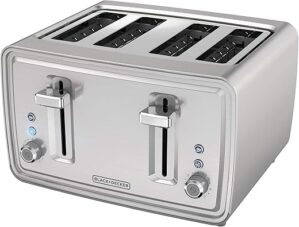 BLACK+DECKER 4-Slice Stainless Steel Toaster TR4900SSD