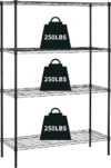 HCY 4-Tier Adjustable Wire Shelving Unit 54in