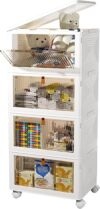 CTSNSLH 4 Tier Stackable Storage Bins With Lids