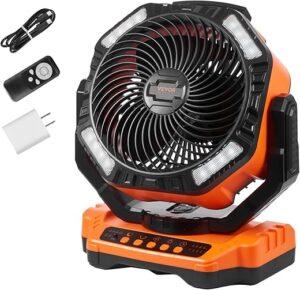 VEVOR 40,000mAh Rechargeable Camping Fan, 13 Inch