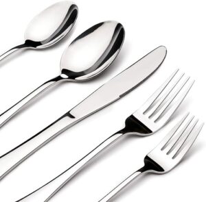 Acnusik 40 Piece Heavy Duty Silverware Set