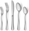 LIANYU 40 Piece Silverware Set, Flatware Cutlery Set