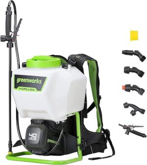 Greenworks 40V Cordless Backpack Sprayer, 4 Gallon
