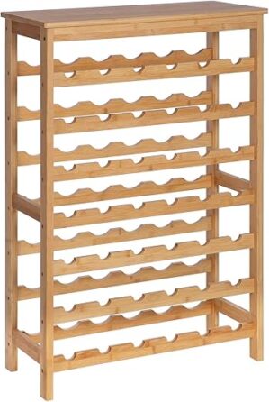 SONGMICS 42-Bottle Wine Rack, 7-Tier Storage