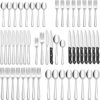 HIWARE 48-Piece Stainless Steel Silverware Set