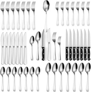 Tribal Cooking 49 Piece Silverware Set - Service For 8