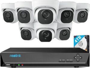 REOLINK 4K Security Camera System, 8pcs PoE