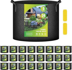 iPower 5 Gallon Heavy Duty Grow Bags