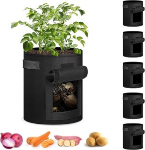 iPower 5-Pack 5-Gallon Potato Grow Bags