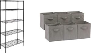 Amazon Basics 5-Shelf Adjustable Heavy Duty Shelving Unit