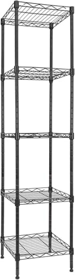 GIOTORENT 5 Tier Adjustable Height Wire Shelf