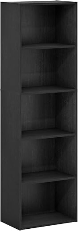 Furinno 5-Tier Blackwood Bookcase/Storage Shelves