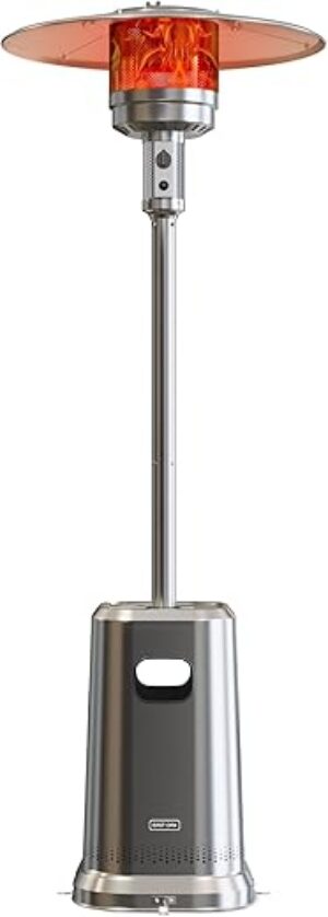 EAST OAK 50,000 BTU Stainless Steel Patio Heater