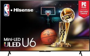 Hisense 55-Inch U6 Series Mini-LED 4K TV (55U6N)