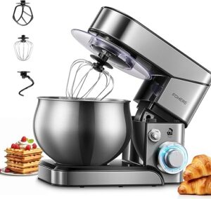 FOHERE 5.8 QT Stainless Steel Stand Mixer