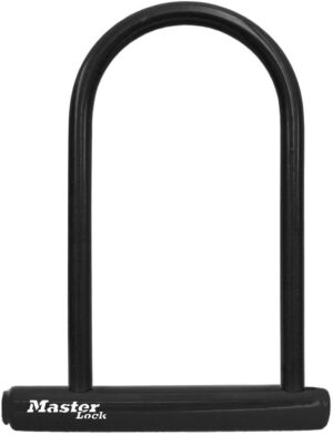 Master Lock 6-1/8 Inch U-Lock, Black