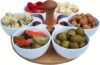VALLENWOOD 6 Melamine Appetizer Serving Bowls With Tray
