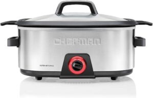 Chefman 6-Quart Slow Cooker, Oven-Safe Insert