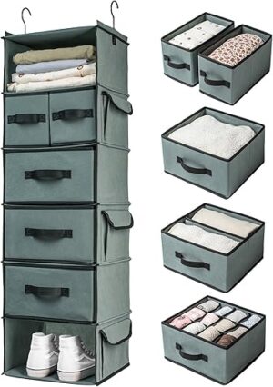 SMIRLY 6 Shelf Hanging Closet Organizer