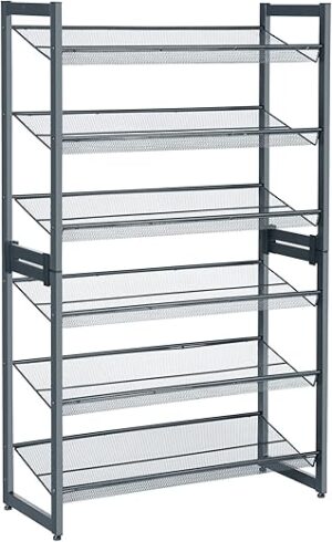 SONGMICS 6-Tier Metal Shoe Rack Organizer