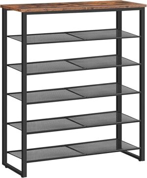 HOOBRO 6-Tier Shoe Organizer, Large Capacity