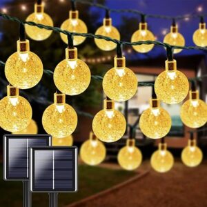 LORRYTE 64FT 100 LED Solar String Lights