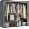 MOGELAFOO 67 Inch Portable Closet Wardrobe Organizer