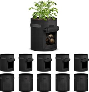 iPower 7-Gallon Potato Grow Bags with Window