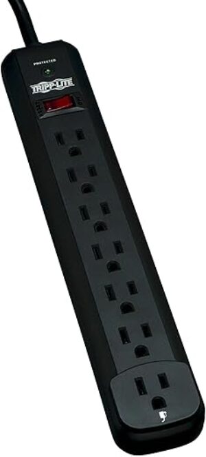 Tripp Lite 7 Outlet Surge Protector, 12ft Cord (TLP712B)