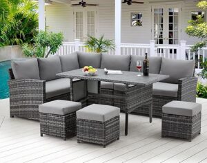 AECOJOY 7-Piece Outdoor Patio Furniture Set
