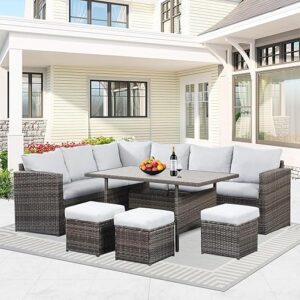 Solaste 7 Piece Wicker Patio Furniture Set