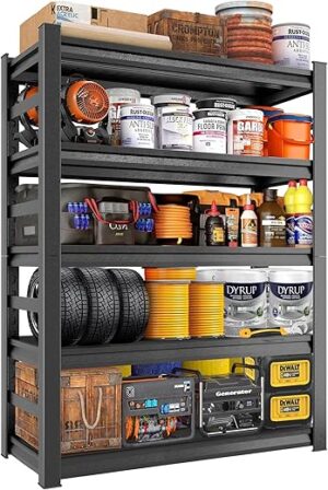 Bezuny 72" H 36" W All-Metal Garage Shelving Unit