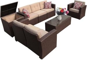 Super Patio 8-Piece All-Weather Outdoor Patio Set