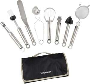 Blue Jean Chef 8-Piece Stainless-Steel Kitchen Tool Set