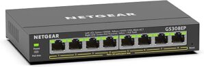NETGEAR 8 Port PoE Gigabit Ethernet Switch (GS308EP)