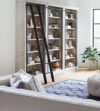 Martin Furniture 8′ Tall Bookcase Wall With Ladder