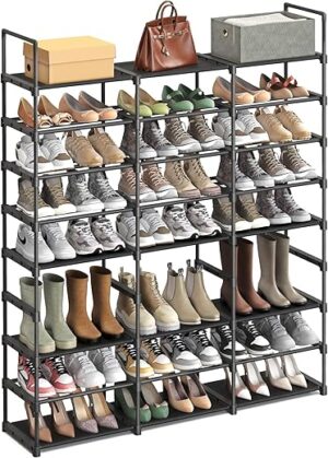 SONGMICS 8-Tier Stackable Shoe Storage Rack