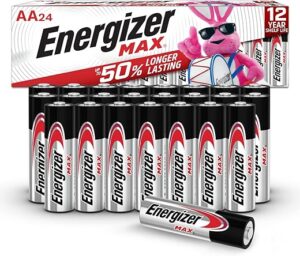 Energizer AA Max Alkaline Battery, 24 Count