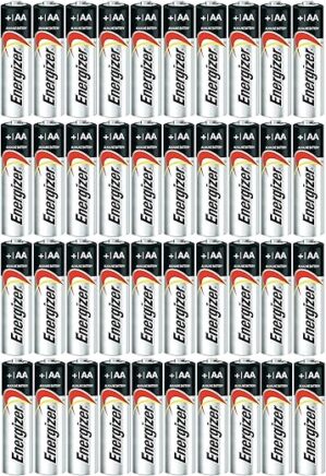 Energizer AA Max Alkaline E91 Batteries, 40 Count