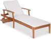 Best Choice Products Acacia Wood Chaise Lounge Chair Recliner