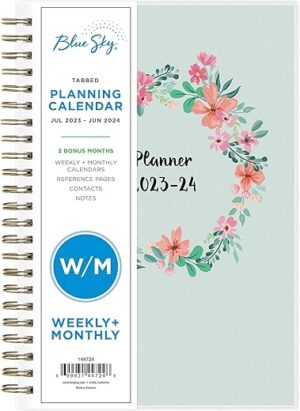 Blue Sky Academic Year 2023-2024 Weekly Planner, 144724
