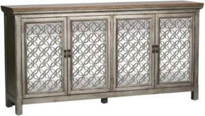 LIBERTY FURNITURE INDUSTRIES, INC. Accent Cabinet, White Dusty Wax Finish