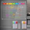 TSJ OFFICE Acrylic Magnetic Fridge Dry-Erase Board Calendar