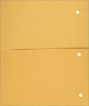 Mead Add-a-Pocket Dividers, Yellow, 8 Pack (33508)