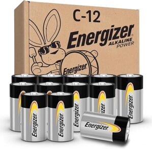 Energizer Alkaline Power C Batteries, 12 Pack