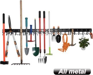 YueTong All Metal Garden Tool Organizer, Adjustable