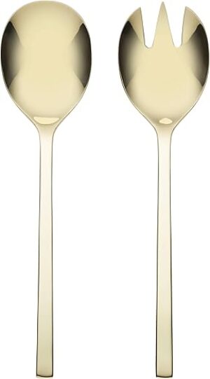Oneida Allay Champagne 2 Piece Salad Server Set