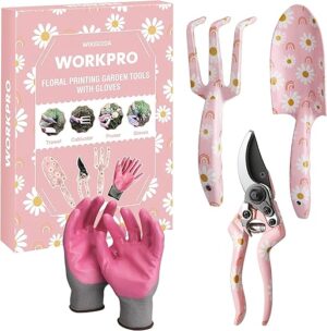 WORKPRO Aluminum Garden Tool Set, 4PCS