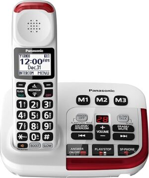 Panasonic Amplified Cordless Phone With Slow Talk KX-TGM420W